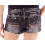 Hot Kiss 𝅺 Americana denim patchwork patriotic short shorts Jr size 7 Photo 1