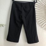 Tracy Evans 2000s Y2K  Black capri pants low rise wide waistband straight leg capris office siren core Size 5 Photo 1