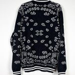 NEW Alanui Bandana Piquet Jacquard Print Cotton Stretch Full Zip Bomber Jacket Photo 3