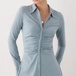 All In Love Baby blue button down mini dress Photo 0