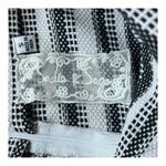 Sadie & Sage Black White Striped Wrap Skort Shorts Women Size Small Black Photo 3