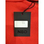 NBD NWT  Ianna Dress One Shoulder Sleeveless Bodycon Mini Blood Orange Small $148 Photo 4