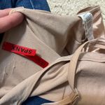 Spanx Slimmer And Shine Mid Thigh Open Bust Shaper Nude Bodysuit Size L Photo 4