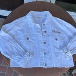 PacSun cropped white jean jacket Photo 4