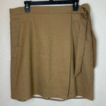 J.Crew  Classic Tan Women's Wrap Skirt with Tie Skirt Size 12 Photo 0
