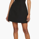 Monique Lhuillier Blaire Embellished Off the Shoulder Minidress, Black 4 NWT Photo 0