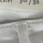 Anthropologie White Script Fray Hem Jeans From Pilcro & The Letterpress 32 Photo 5