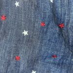 Talbots  Relaxed Chino Shorts Embroidered Stars Cotton Linen Blend 6P‎ Photo 1