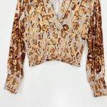 Anthropologie  Tiny Valentina Long Sleeve Floral Printed Surplice Top Size XL Photo 5