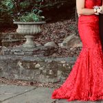 intrigue by Blush Formal Dress Red Size 12 Photo 1