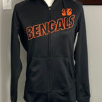Nike Cincinnati Bengals NFL Zip Up Hoodie Womens Size Medium Dri Fit Lined Warm Photo 0