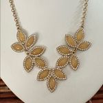 Liz Claiborne Gold and Cream Floral Necklace 18”-20” Photo 1