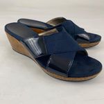 Joan & David Luxe Blue Slides Photo 2