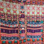 Anthropologie  FIG AND FLOWER HI LOW TUNIC BOLD FLORAL BOHO PRINTED BLOUSE M Photo 4