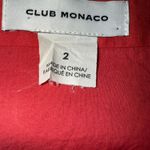 Club Monaco Normaah Coral Red Ruched Front Faux Wrap Mini Skirt EUC Size 2 Photo 5