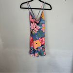 Princess Polly Greta Floral Mini Dress Satin Patchwork 2 XS Photo 7
