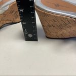 Jaclyn Smith , Cork Wedge Silver Sandals, Size 8M, open toe Photo 4