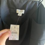 J.Crew New J. Crew Scalloped Bottom Tank Top Black Womens Size 2 Adjustable Straps Photo 2