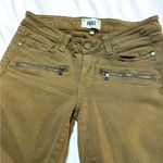 Paige  WOMEN'S INDIO ZIP CAVALRY KHAKI JEANS SIZE 27 Photo 0