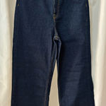 ZARA Dark Blue Straight Leg Jeans Photo 0