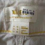 Anthropologie Maeve The Colette Linen Blend Crop Wide Leg Pants 8 Women’s Cream Photo 3