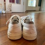 M. Gemi White Leather Italian Sneakers w Gold Accents Photo 5