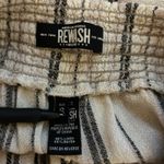 REWASH  Brand Women's SZ S Linen Blend Pants Striped Beige Brown Straight Leg Photo 7