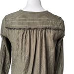 Lilla P Faux Wrap Blouson Long Sleeve Striped Top, Sz S Photo 6