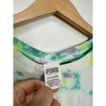 PINK - Victoria's Secret PINK Shirt Womens Cropped Long Sleeve Crewneck Tie Dye Shirt Size S Photo 6