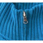 Ralph Lauren Black Label Womens Cable Knit Sweater Jacket 100% Cashmere Medium Photo 2