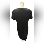 Talbots  Black Short Sleeve Dress Sz 10P Fitted Round Neck Career Church Photo 1