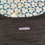 Athleta  Heathered Charcoal 3/4 Sleeve Cinched Waist Top with Pockets XXS Photo 3