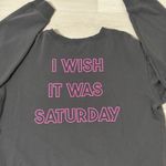 Wildfox “I Wish It Was Saturday” Sweatshirt Size Large Photo 4