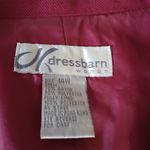 Dress Barn  womens 14w red 4 button blazer jacket rayon blend Photo 3