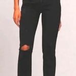 Abercrombie & Fitch Curve Love The Mom High Rise Distressed Jeans Black 24/00R Photo 0
