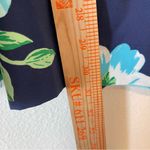 Talbots Top and Skirt Set Womens Lg/14 Blue Green Floral A-line Summer Spring Photo 3