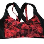Lululemon Women's Medium Floral Sports Bra Strappy Crossback Activewear Size 8 Photo 0