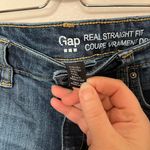 Gap womens real straight fit mid rise dark wash jeans size 6 short Photo 10