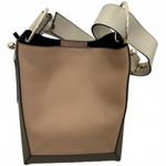 Strathberry Lana Midi Bucket Bag Leather Khaki/Caramel/Diamond NWT Brown Photo 2