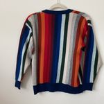 The Great  Colorful Striped Wool Blend Cardigan Size: 0 Photo 4