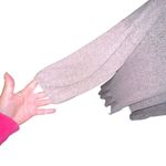 Kim & Cami Women Medium Purple Babydoll Ruffled Peplum Round Neck Sweater Top Photo 2