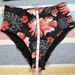 None NWOT High-Neck Bikini Set – Floral & Black (Size S) Photo 4