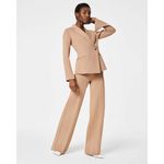 Spanx Ponte Pants Button Front Wide Leg Toffee Size M Workwear Career Photo 9