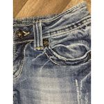 Miss Me Cut Off Shorts Womens 25 Low Rise Aztec Embroidered Bling Rhinestone Photo 3