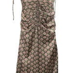Bishop and Young NEW  Adria Multicolor Floral Ruched Sleeveless Cami Tank Dress M Photo 0