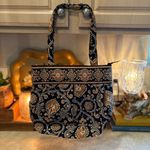 Vera Bradley  Caffe Latte Morgan Tote Shoulder Bag Quilted Cotton  Purse Paisley Photo 1