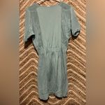 J.Crew  Women Silk Sage Green V-Neck Pleat Shift Dress,Size XS,Great Condition Photo 3