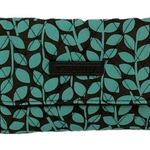 Vera Bradley BRAND NEW Ladies  Shower Vines Euro WALLET NWT ~ Brown & Teal Green Photo 1