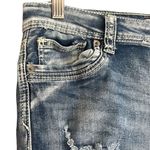 Twenty One ‎ Black distressed mid rise skinny flex size 3/4 Photo 2