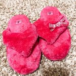 Corkys Pink Fuzzy FlipFlops with rhinestone bow size 7 Photo 0